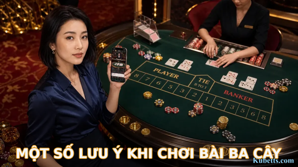 Một số lưu ý khi chơi bài Ba Cây